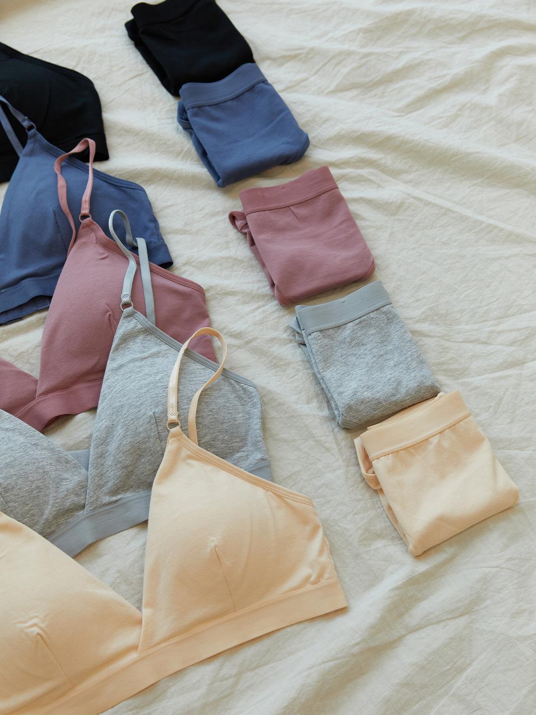 코튼 블루밍 브라렛 SET