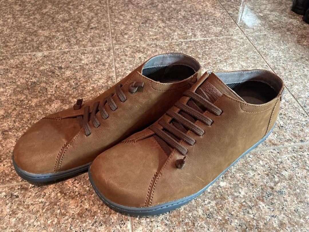 슈케어완료)CAMPER 캠퍼 페우 카미 브라운레더 미드탑 스니커즈 | 후루츠패밀리