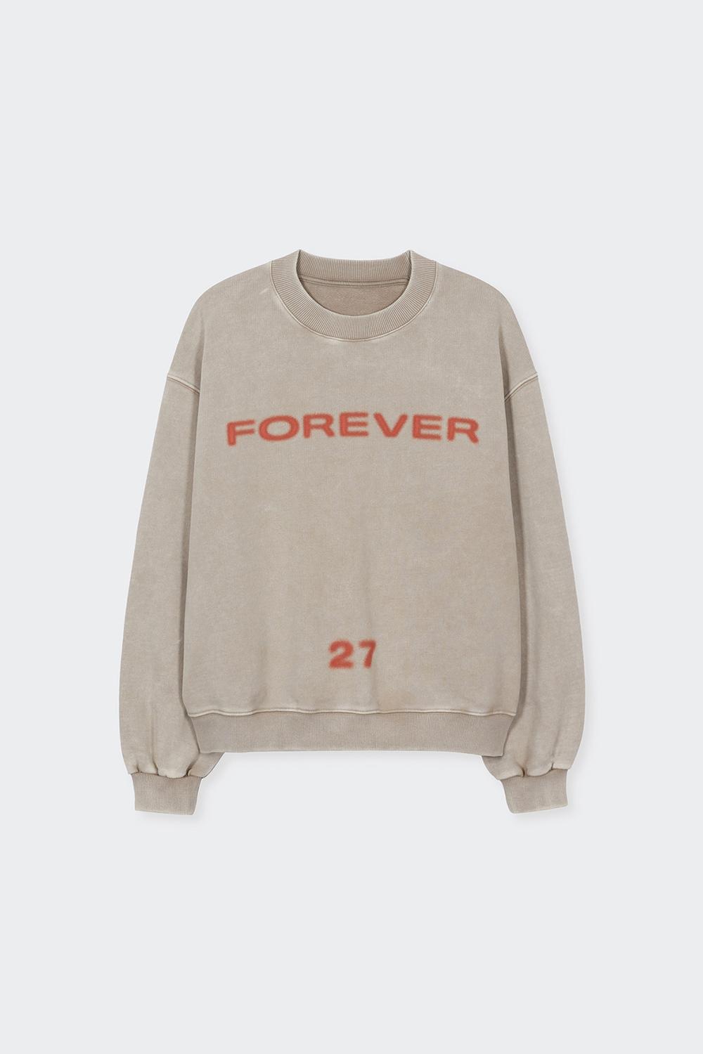 포에버27 스웻셔츠 라이트 베이지