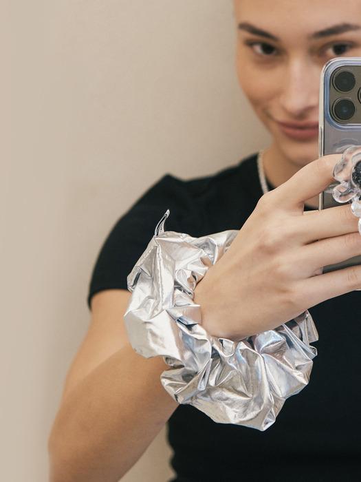 Silver Scrunchie (Silver)