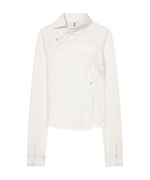 Starcut Jersey Collar Tee / Off White