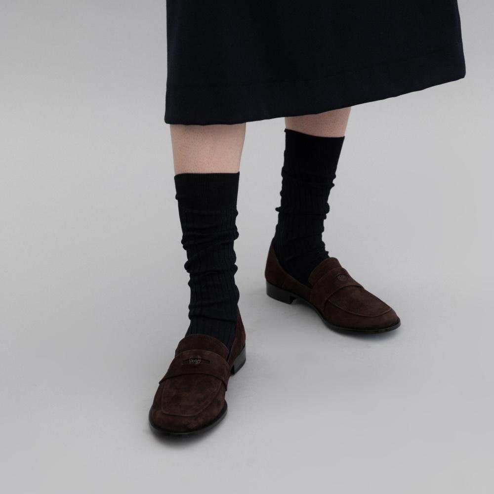 Soffy penny loafer Suede Brownie brown