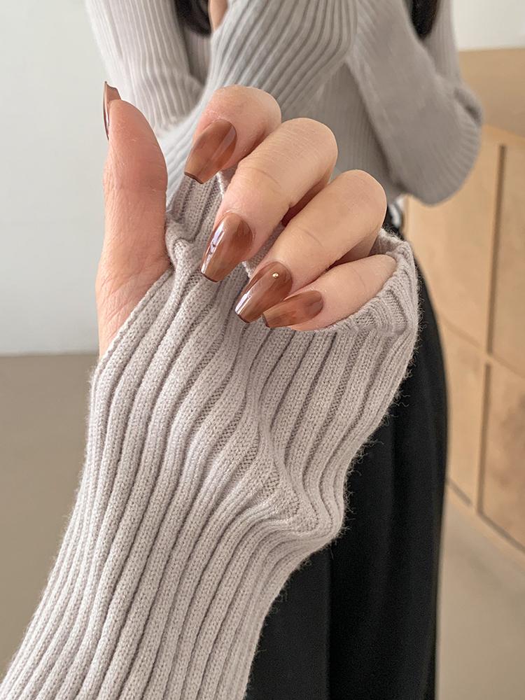 유라타임 [S-L] 촉촉 소프트 비스코스 골지 반목 반폴라 니트