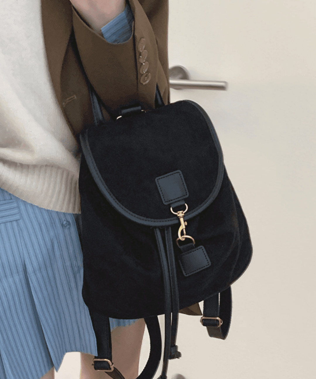 트루식스 [누적 4000개 판매] 복조리백팩 스웨이드 미니백팩