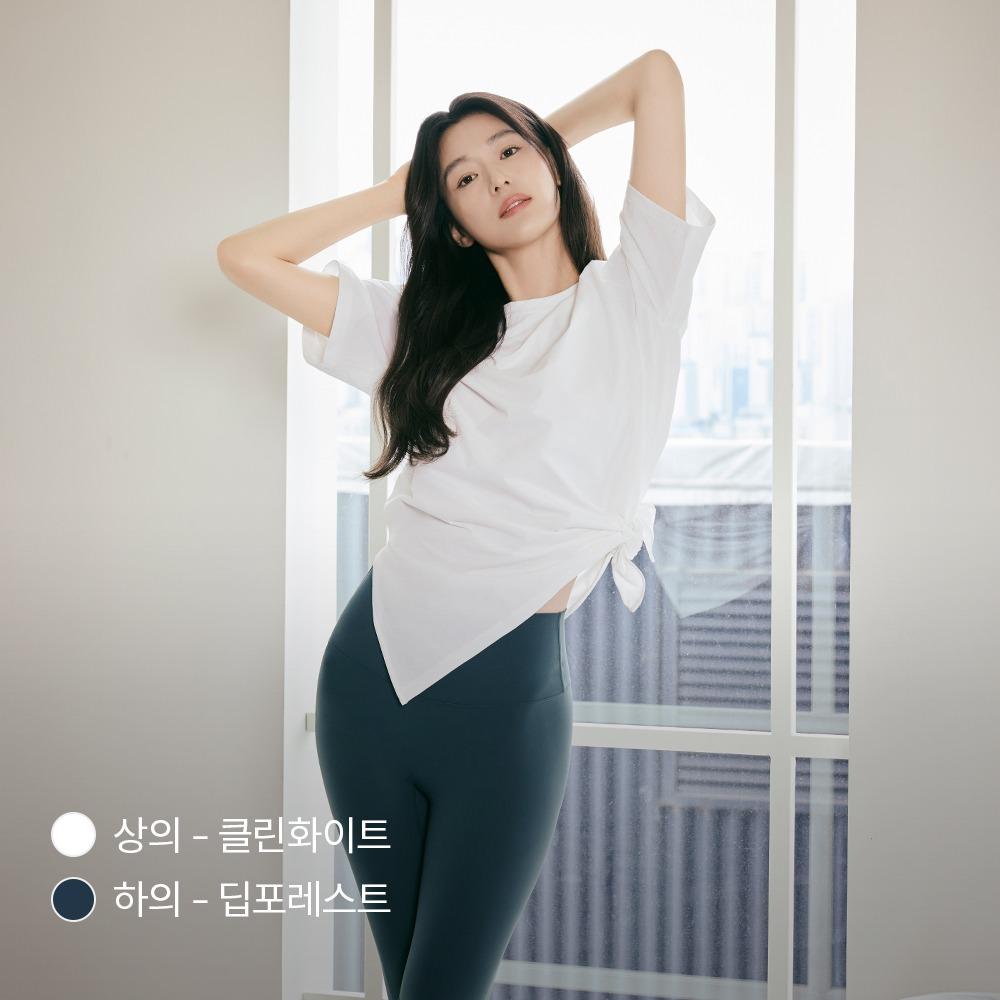 [3 PCS] 여름 준비 올인원 팩 (레깅스 & 티셔츠 & 크롭탑)