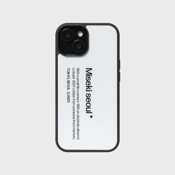 Misekiseoul graphic case 01 BUMPER WHITE