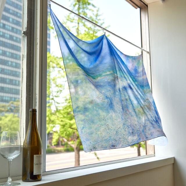 Seascape 쉬폰 패브릭 포스터 / 르노와르 명화 창문 가리개커튼(3size)