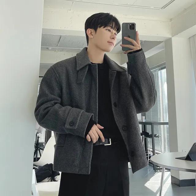 인티드 하프 울 자켓