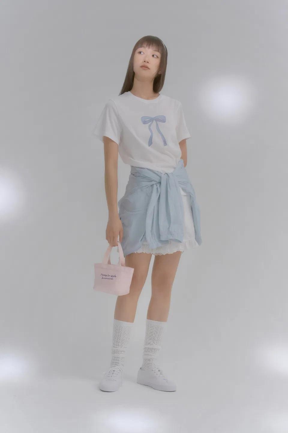 Keds x Janemarch 리본 티셔츠