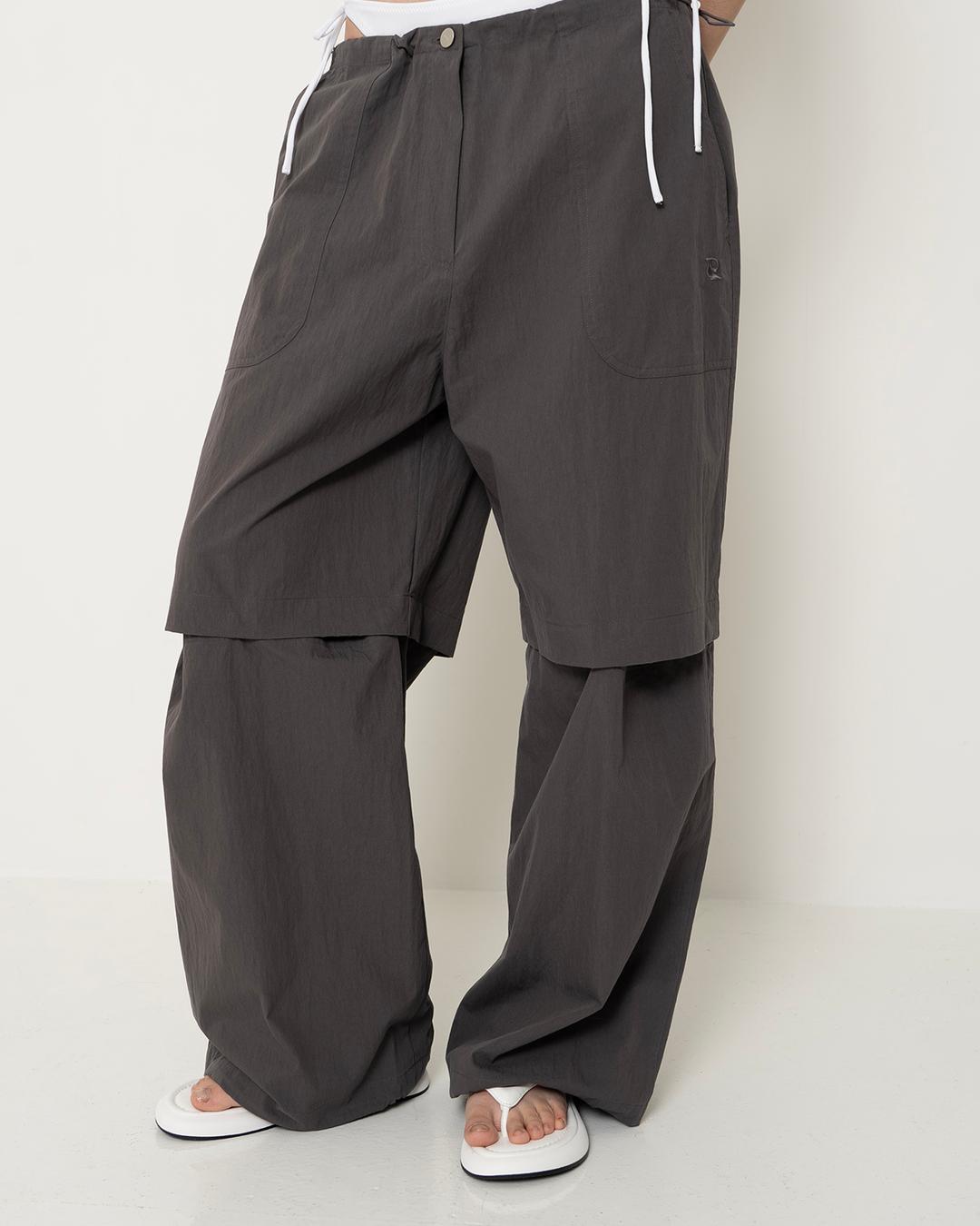 DETACHABLE TWO-WAY PANTS, CHACOAL