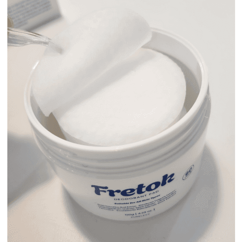 <정품>퓨어레비 프레톡 데오드란트 겨드랑이 땀냄새 제거 패드 무향 암내제거 패드 겨드랑이 냄새 제거 효과 냄새원인제거, 120g, 2개