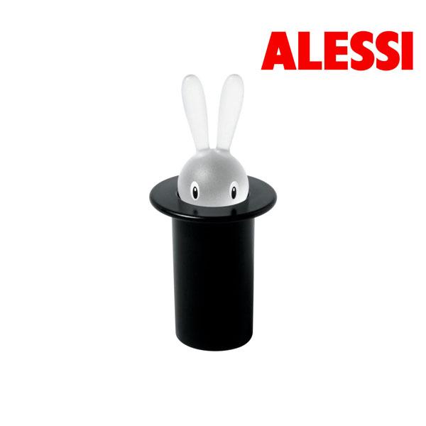 알레시 매직 버니 이쑤시개 홀더 블랙 1p (A Di Alessi Magic Bunny Toothpick Holder in Thermoplastic Resin, Black)