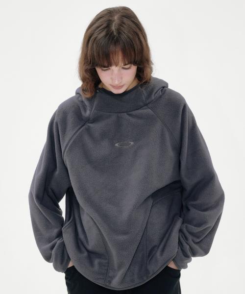 NOI1732 인시전 플리스 후드 (차콜)