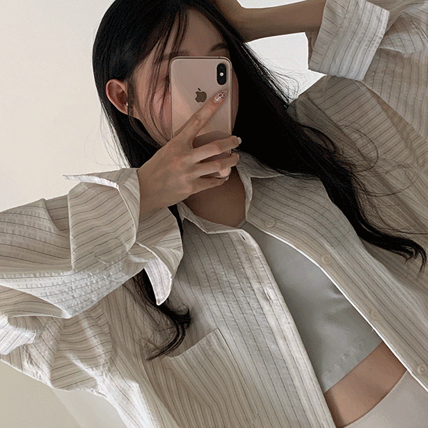 디토 스트라이프 박시핏 셔츠,남방 (남녀공용,오버핏,봄신상,통통,간절기,긴팔,출근룩,커플룩)