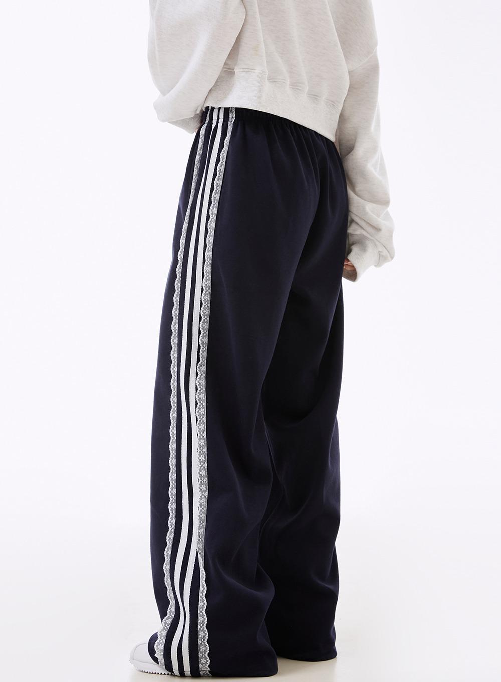 멜라 레이스 트랙 밴딩팬츠