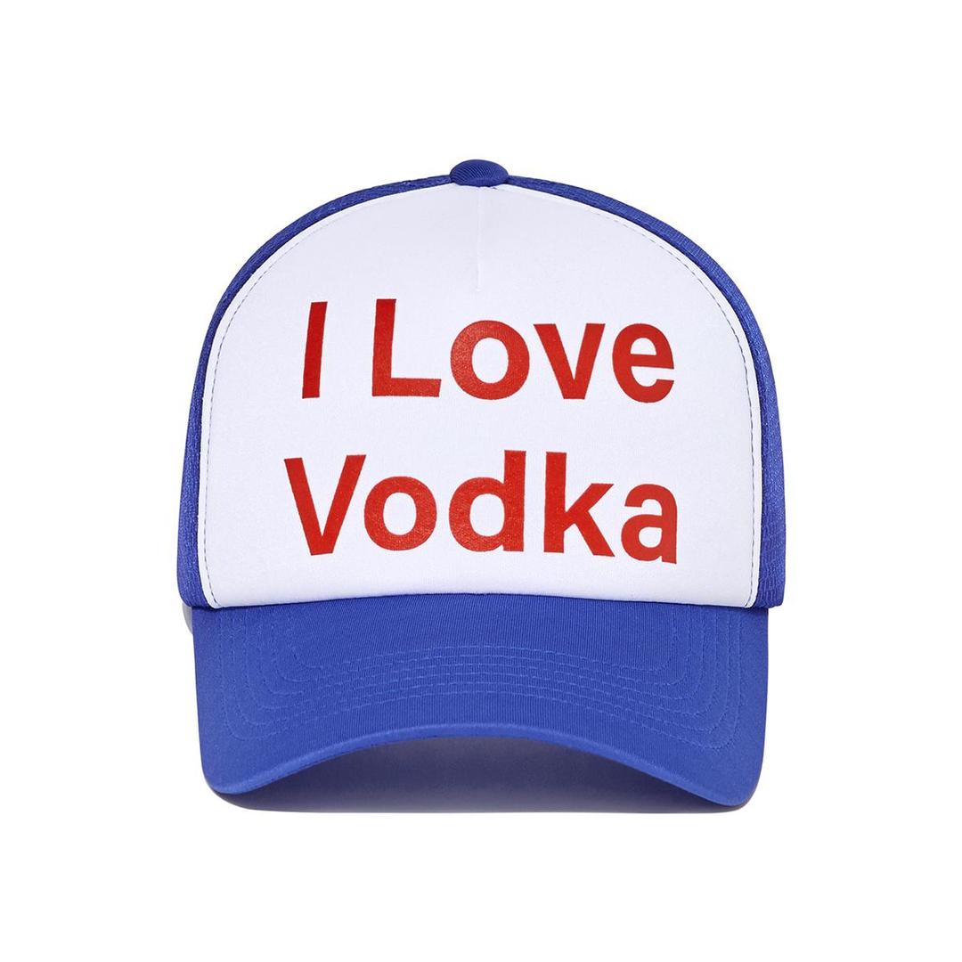 I Love Vodka Mesh cap (Blue)