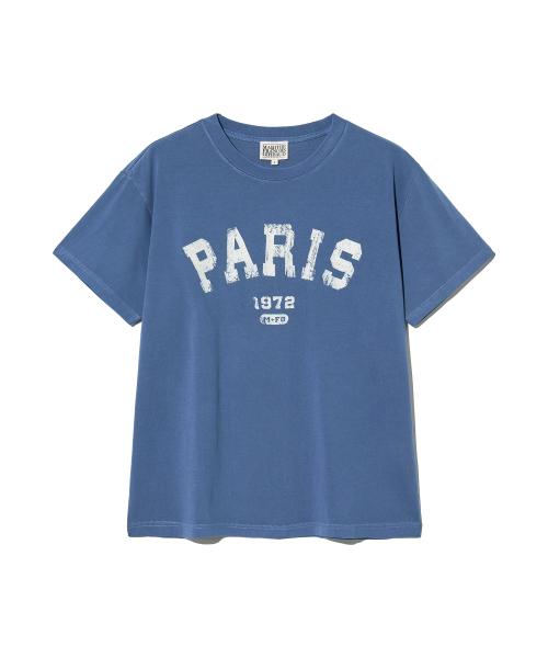 PARIS GRUNGE GRAPHIC TEE navy