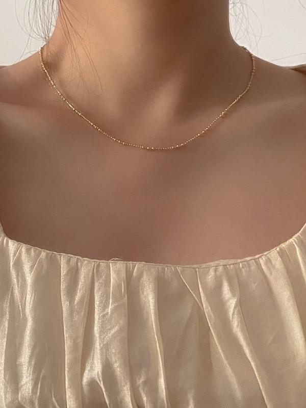 (92.5 silver) three ball necklace