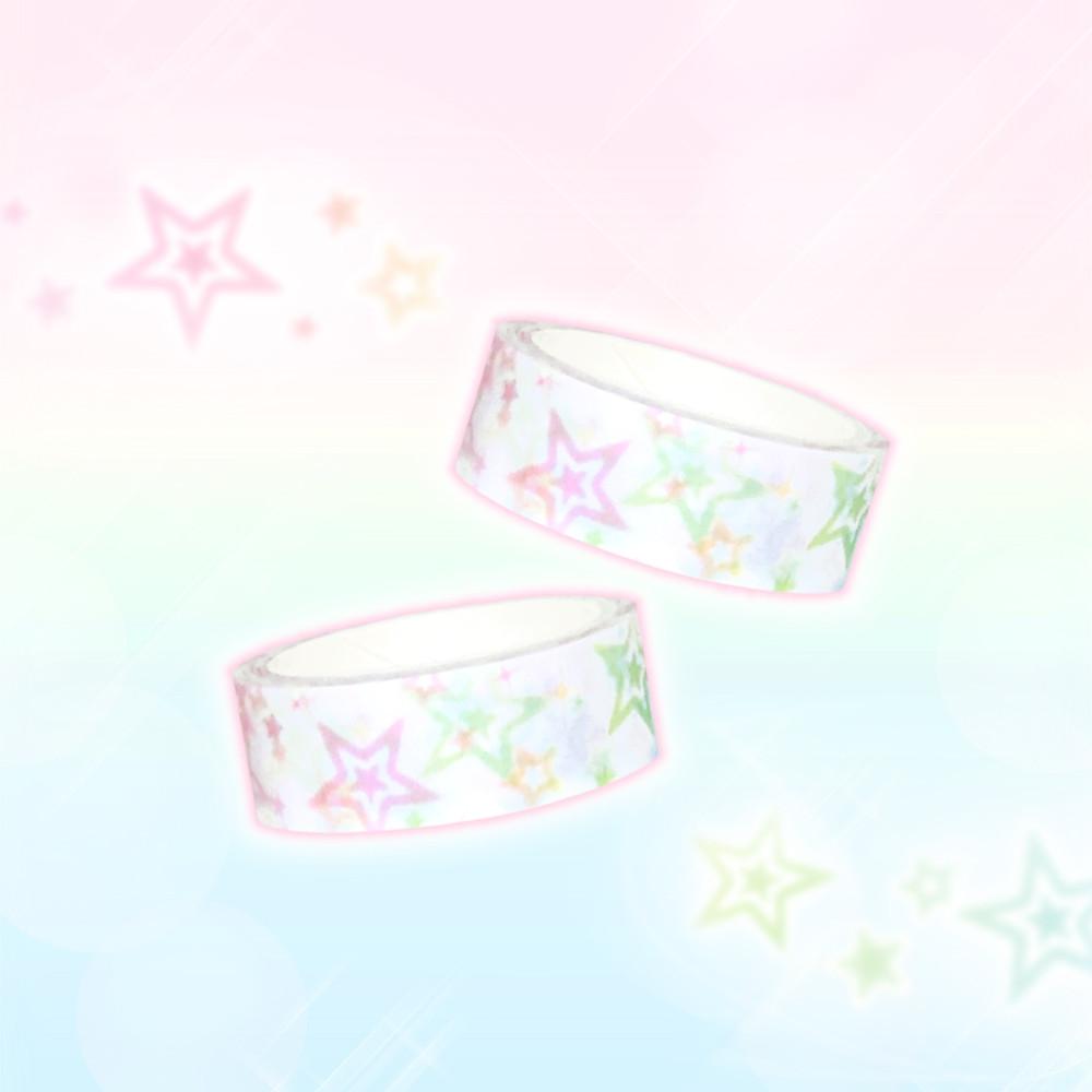 레인보우 스타 마스킹테이프