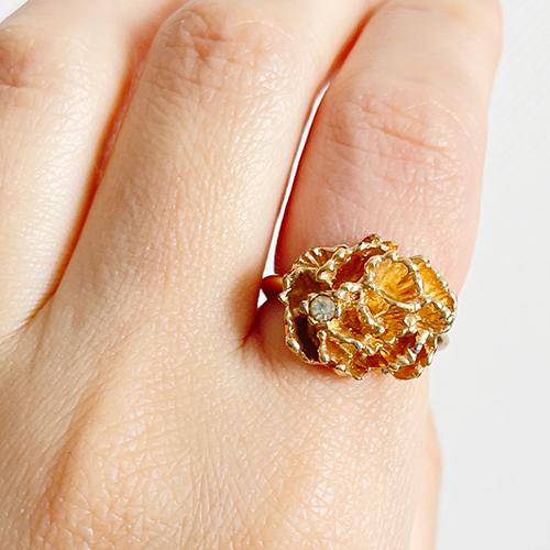 Avon 골든 플라워 링- 11~13호