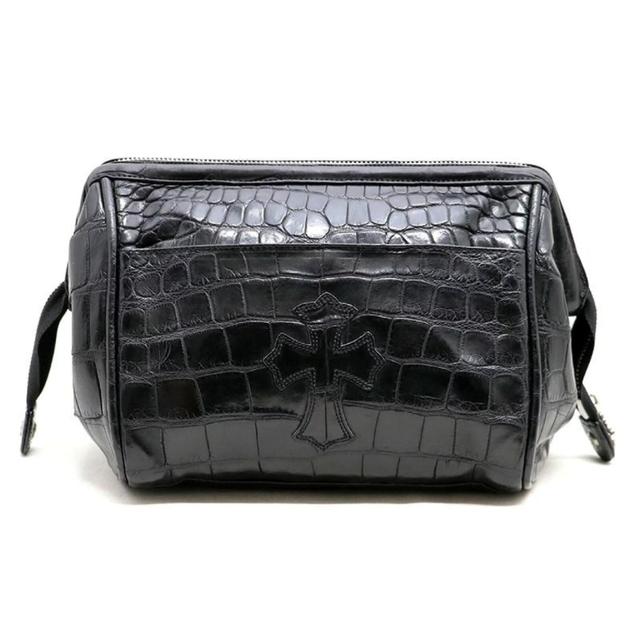 クロムハーツ ジップ オーガナイザー セメタリークロスパッチ キルティング CHROME HEARTS クロムハーツ ジップ オーガナイザー セメタリークロス