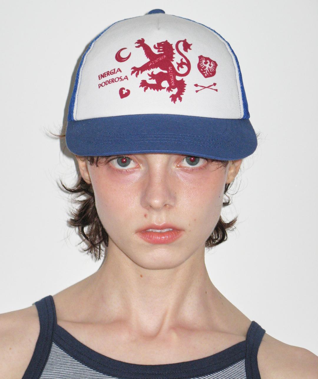 Graphic Mesh Cap [Blue]