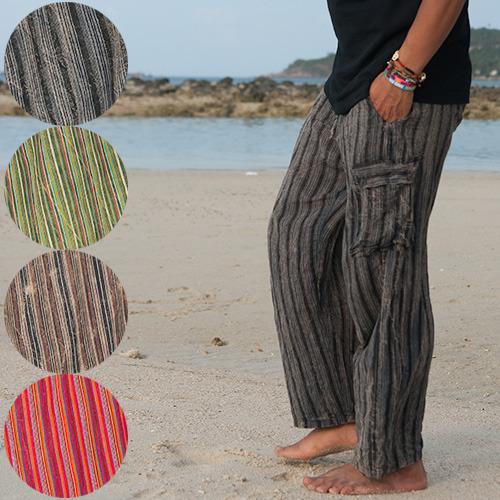 줄무늬 스톤워싱 바지 정리세일