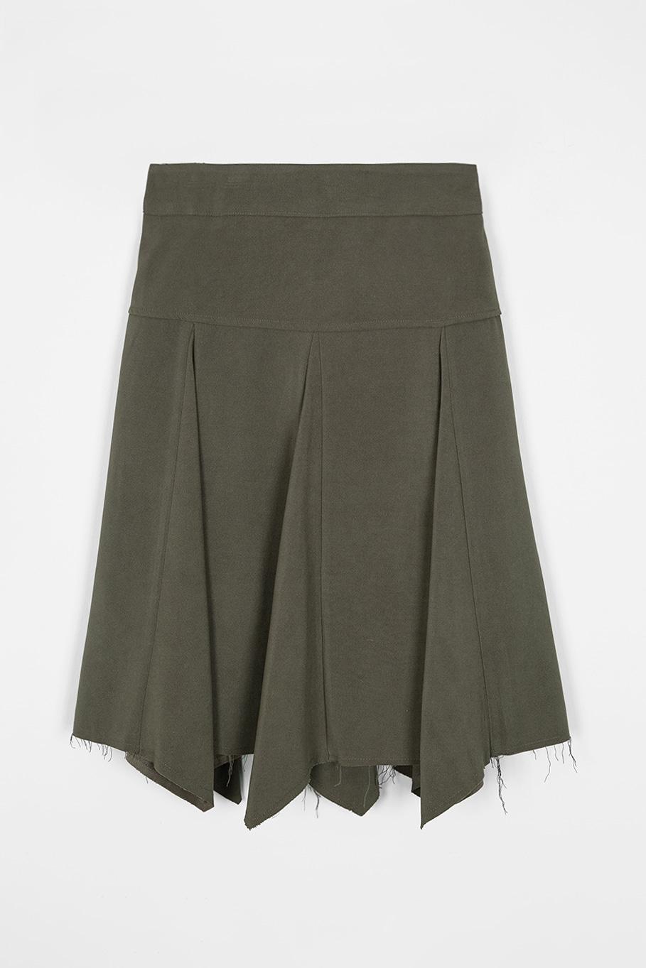 CUTTING SUEDE SKIRT