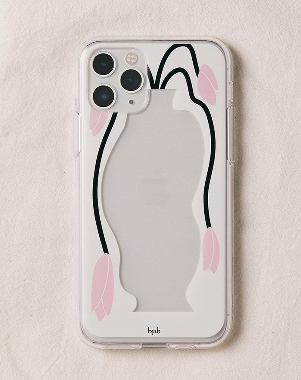 Vase iPhone Case-white