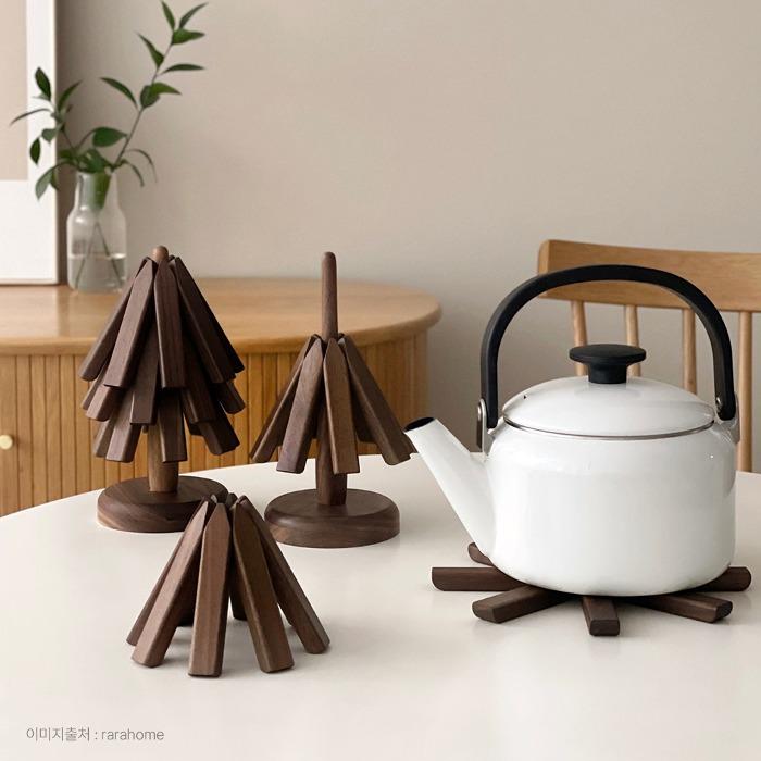 [karuselli X 샤토에르] 스탠딩 우드 트리 냄비받침대