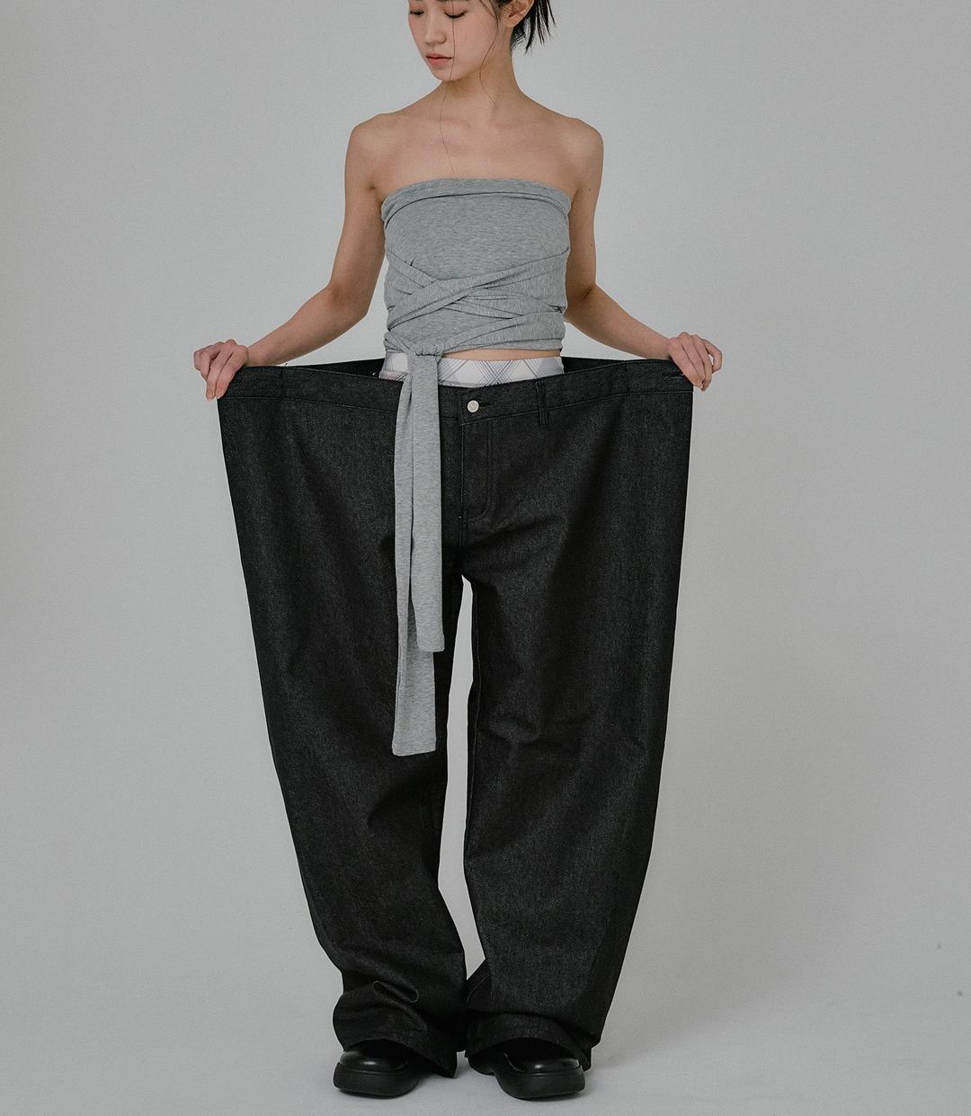 [5/23 RESTOCK] FOLD WAIST DENIM
