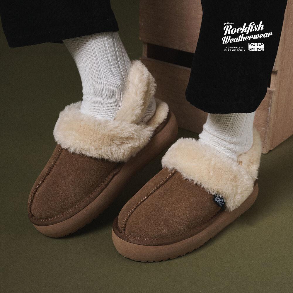 CLOUDY FLATFORM SLINGBACK - CHESTNUT