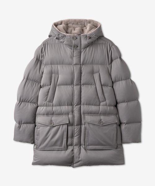 남성 다운 패딩 - 그레이 / PI000881U124149406