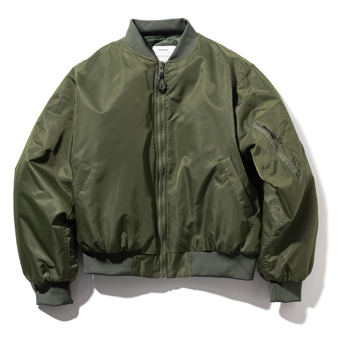 8온스 오버핏 MA-1 항공점퍼 카키