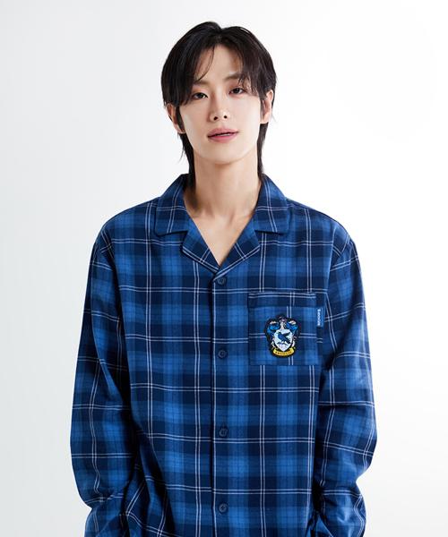 [해리포터] 호그와트 기숙사 플란넬 파자마(NAVY)_SPPPE4TU03