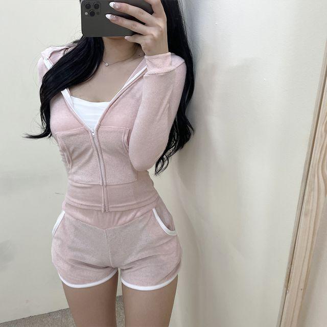 [썸머시즌] 타올 비치 커버업 트레이닝 세트