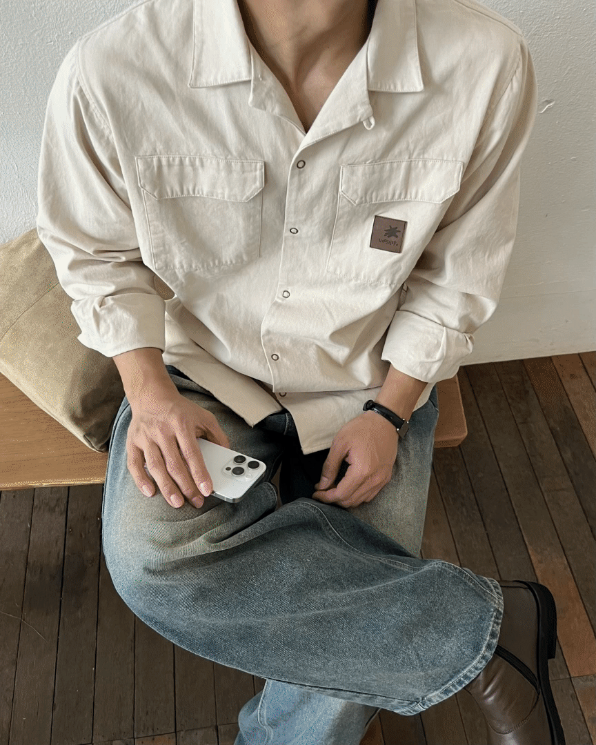 헤비 포켓 워크 셔츠