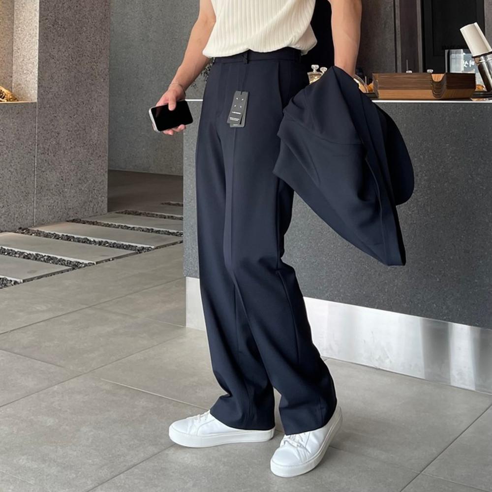 에어라이트 세미와이드핏 뒷밴딩 슬랙스 (4color)