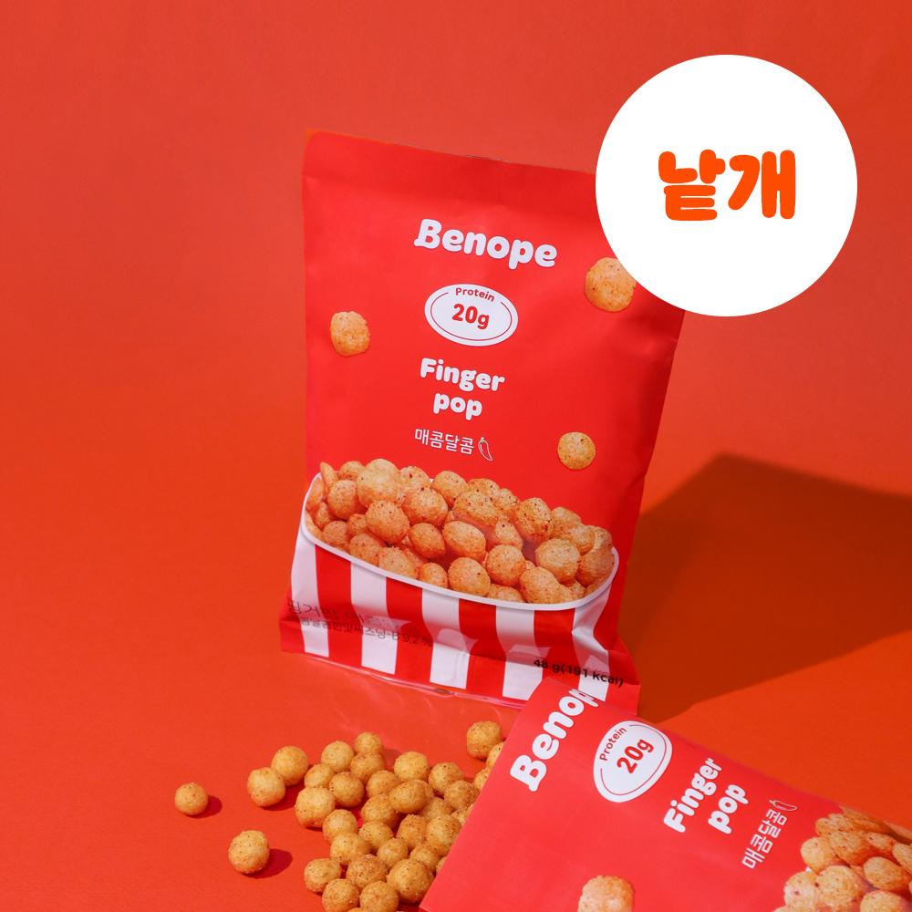 [낱개] 핑거팝 단백질과자 프로틴스낵 고단백 식단관리과자 매콤달콤맛 외 2종