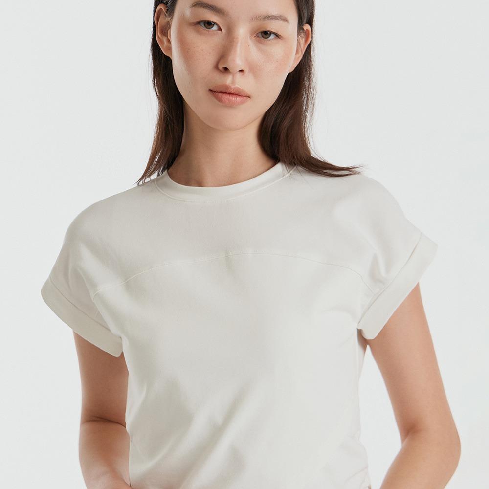 반다 라이트 커브 셔링 커버업 [이청아 착용]