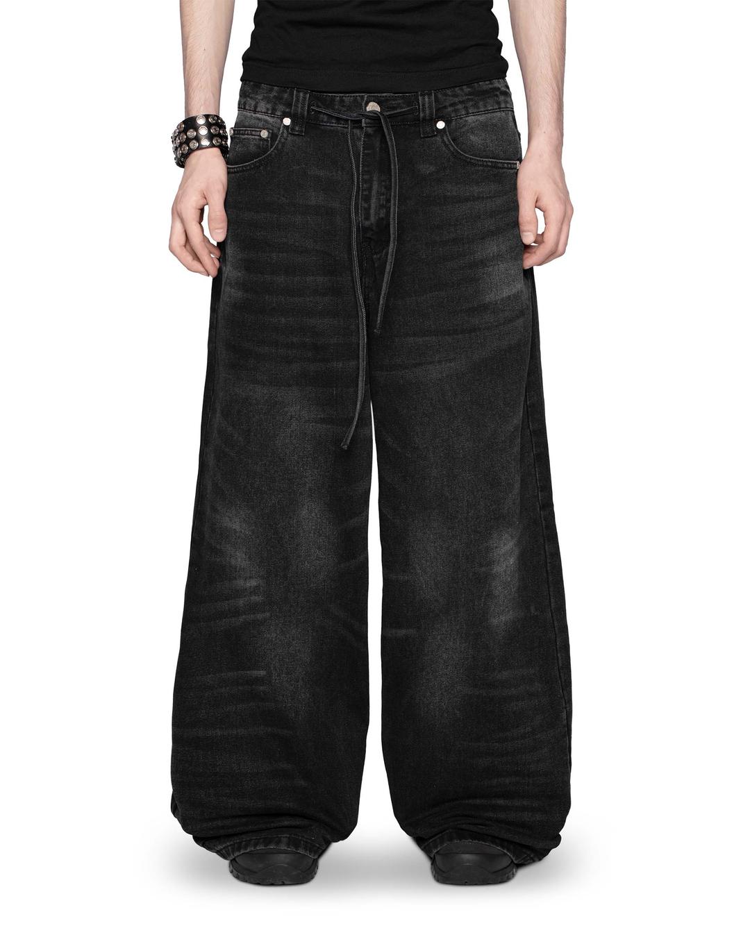 Black Ultra Wide Jeans - 28/S