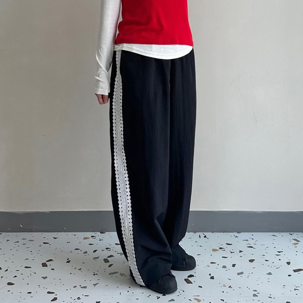 레이스트랙롱팬츠 나일론트레이닝밴딩팬츠 핀터레스트팬츠 (2colors)