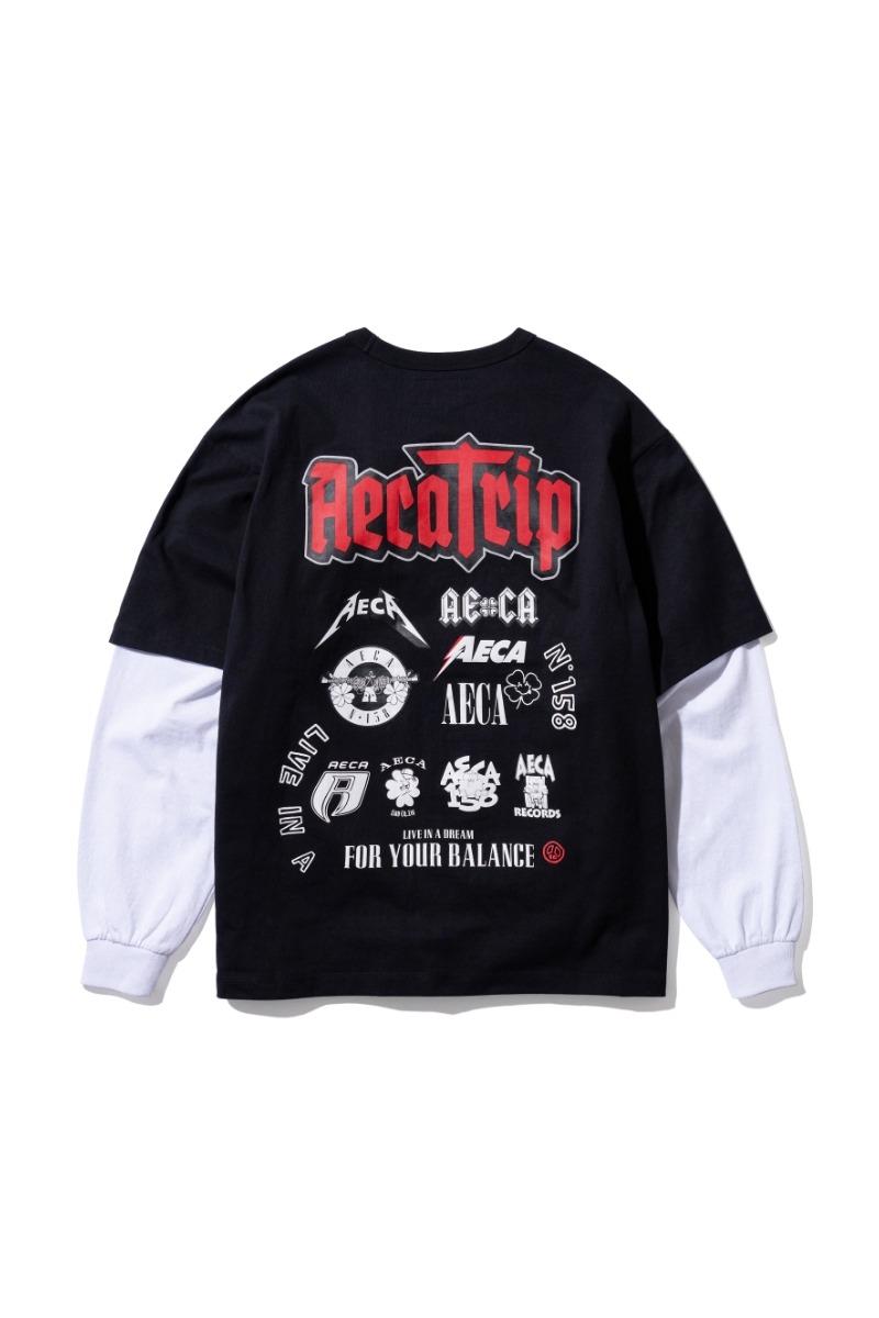 AECA TOUR LAYERD LONG SLEEVE-BLACK