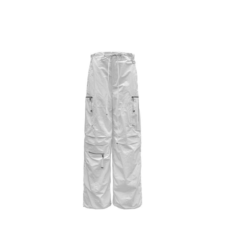 PUCKERING JOGGER PANTS (UNISEX) WHITE