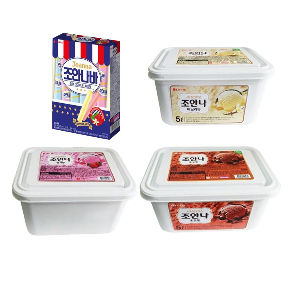 조안나 아이스크림 5L 바닐라 딸기 초코 조안나바