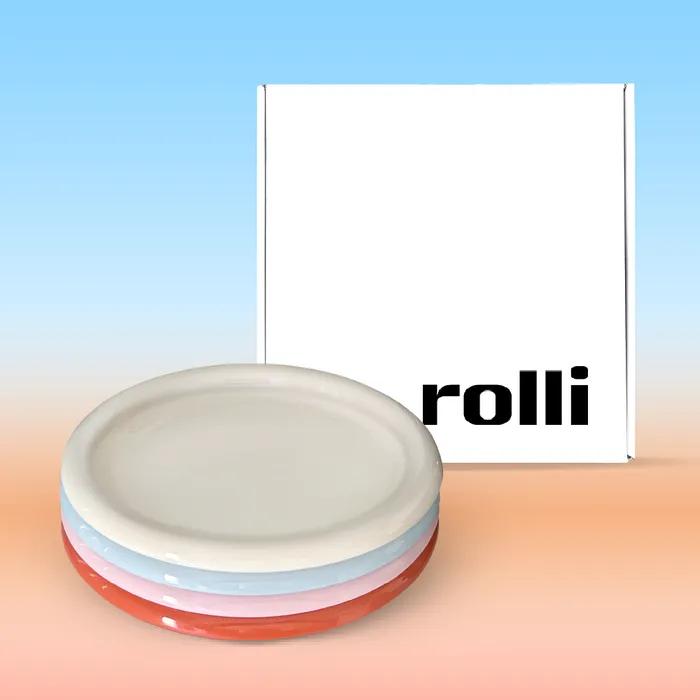 제니아테일러 사이드플레이트 롤리 4P 세트 (5colors)