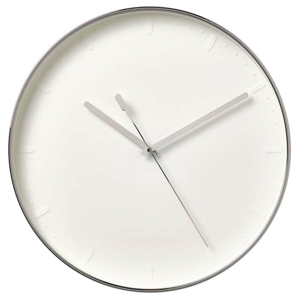 MALLHOPPA 말호파 벽시계, 저전압/실버, 35 cm