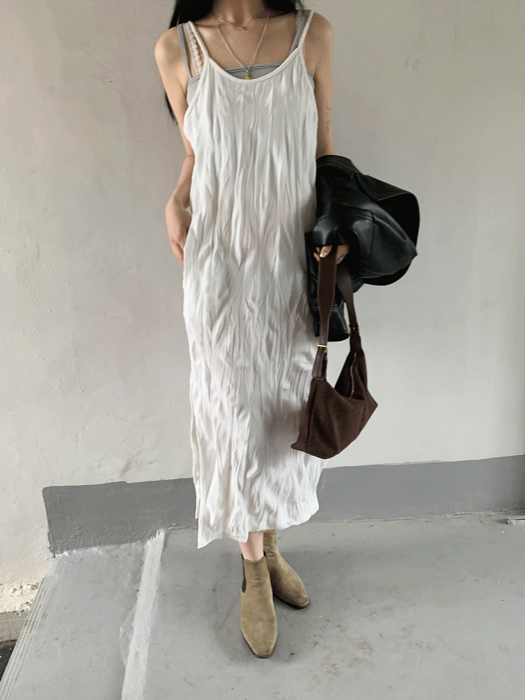 wrinkle slip onepiece