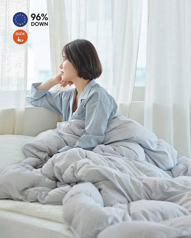 브뤼셀 유로피안 덕 다운96 사계절용 모달 이불 SS Q (410g, 580g)