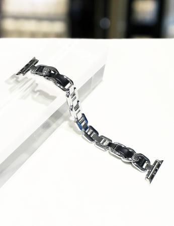 이런 상품 어때요? [로이드] 애플,갤럭시워치 가죽 체인 메탈스트랩 (LL2T21706PSB)